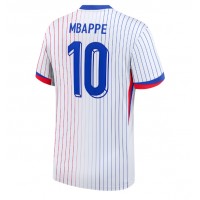 Frankrike Kylian Mbappe #10 Bortatröja EM 2024 Kortärmad
